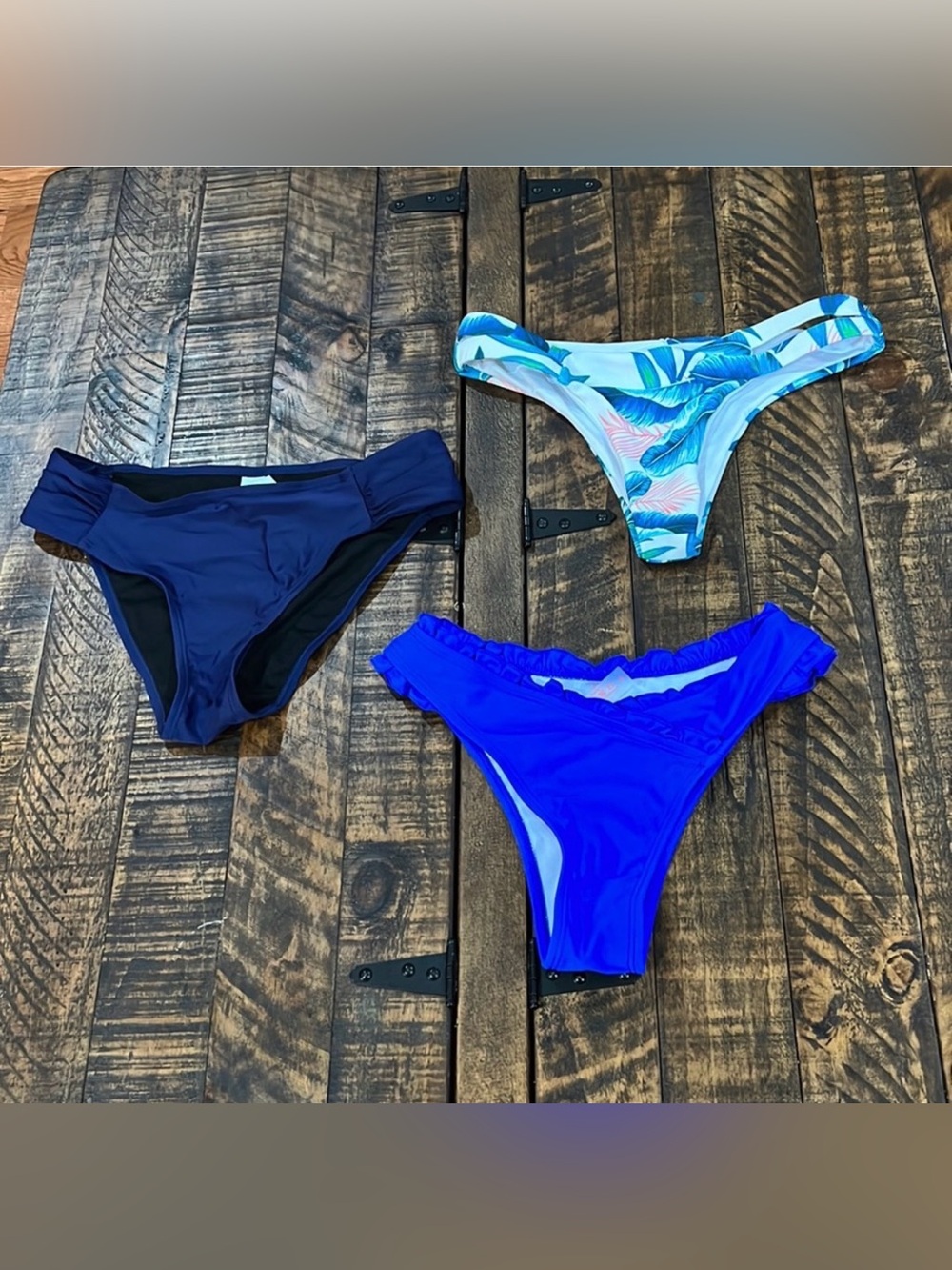 Lot of Blue Bikini Swimsuit bottoms size small